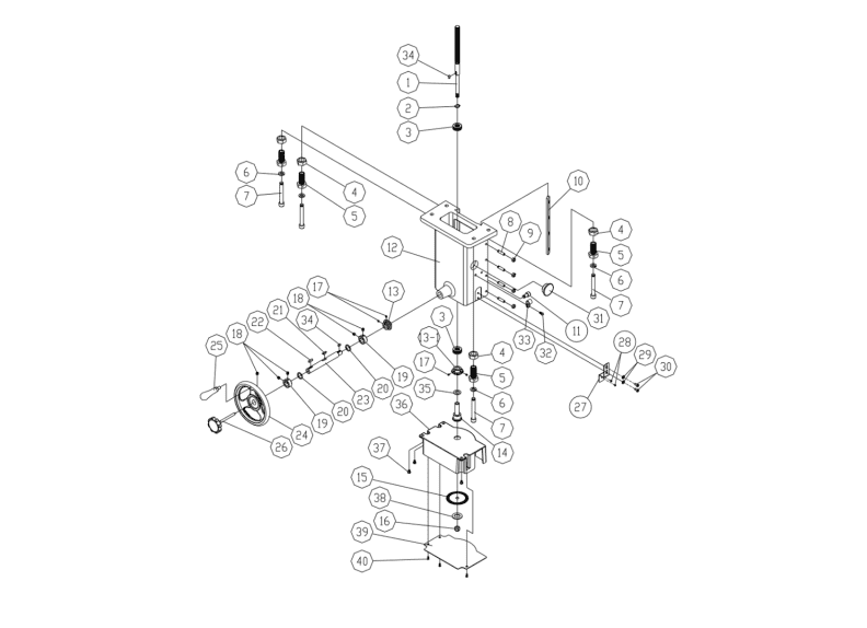 PM2700 5HP 3PH Elevator Assembly