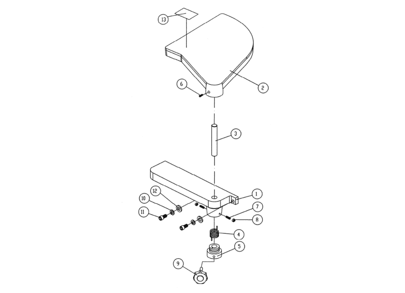 1285-HH 3PH Cutterhead Guard Assembly
