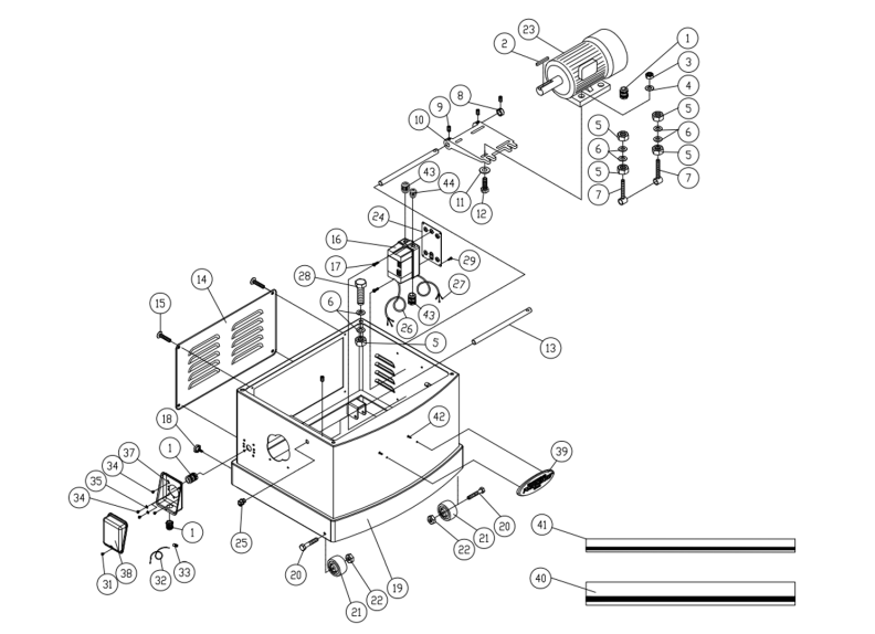 209HH 5HP 3PH Stand Assembly 